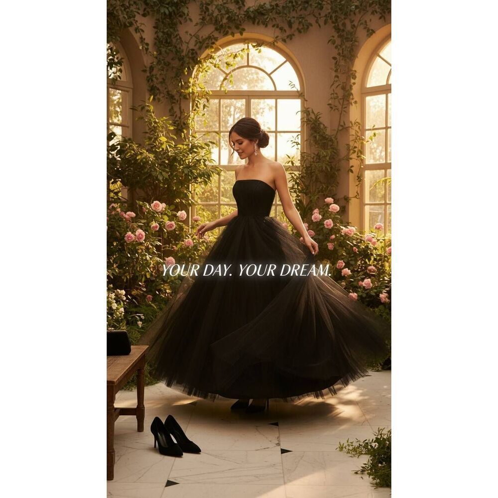 Black wedding gown